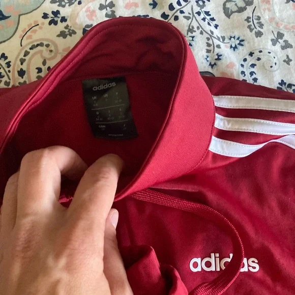 Adidas Women's Vibrant Red Track Pants - Picture 2 of 2